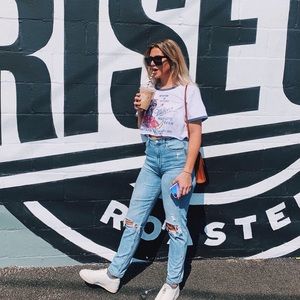 High waisted mom jeans